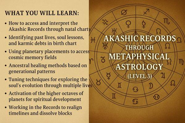Akashic Records through Metaphysical Astrology (Level 3) cover