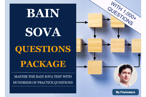 Bain SOVA Practice - 1,000+ Questions Package cover