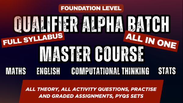 QUALIFIERS BATCH - STARTING 15th Sep cover