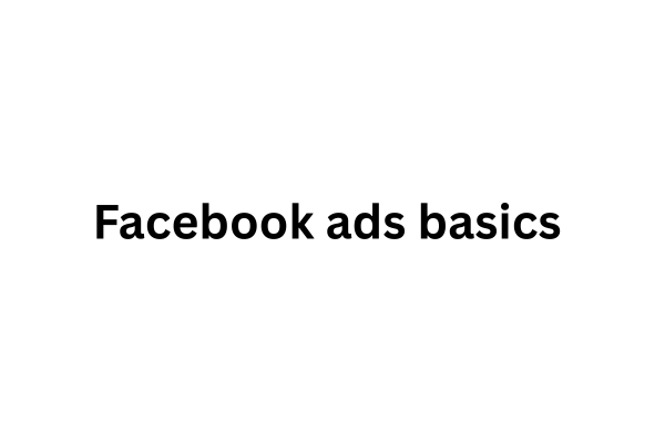 Facebook ads basics  cover