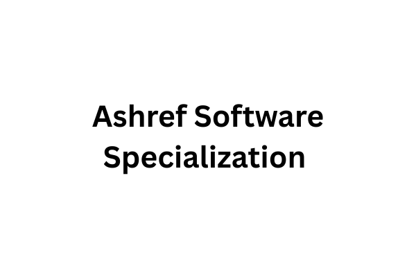 Ashref Software Specialization  cover