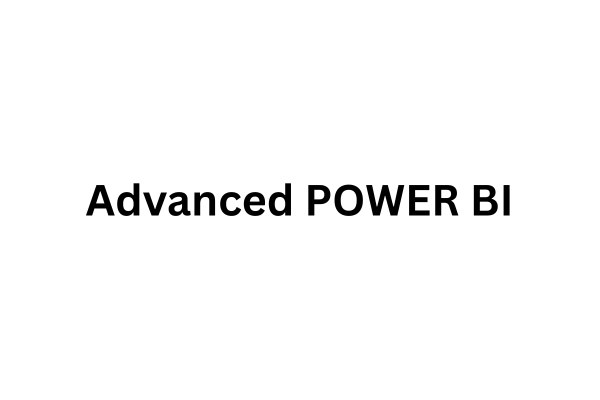 Advanced POWER BI cover