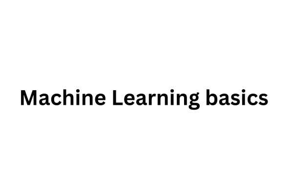 Machine Learning basics  cover