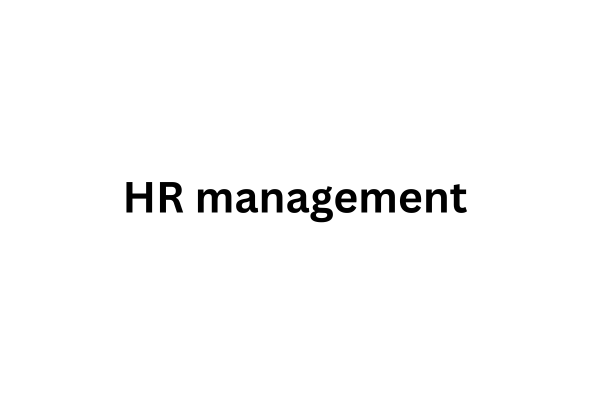HR management  cover