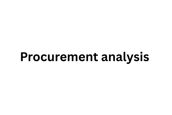Procurement analysis  cover
