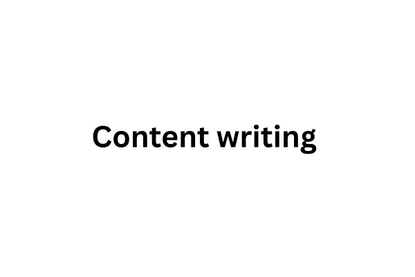 Content writing  cover