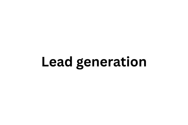 Lead generation  cover