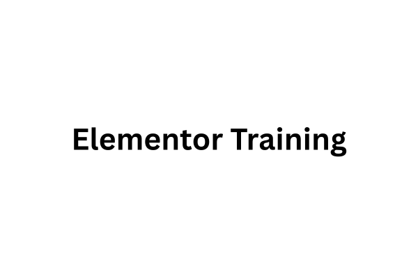 Elementor Training cover