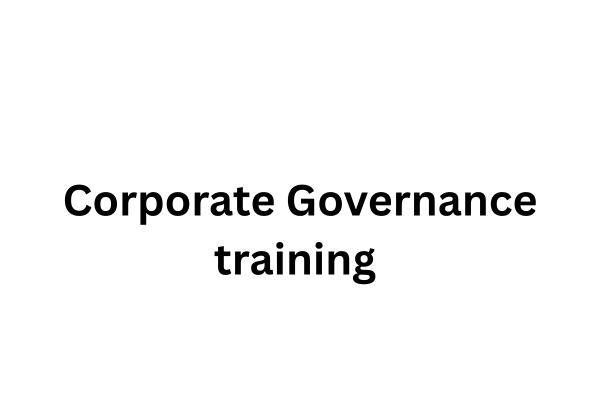 Corporate Governance training  cover