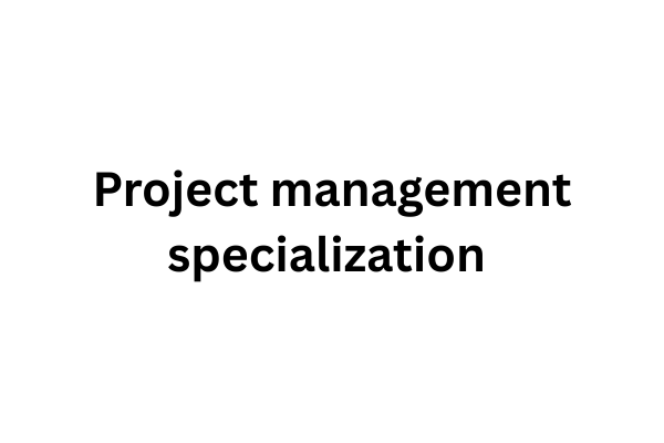 Project management specialization  cover