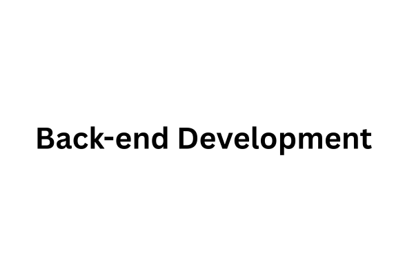 Back-end Development  cover