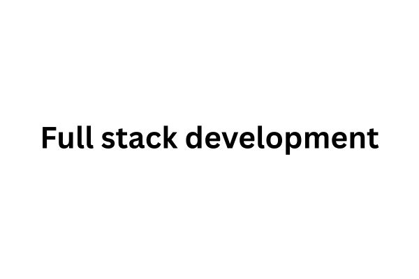 Full stack development cover