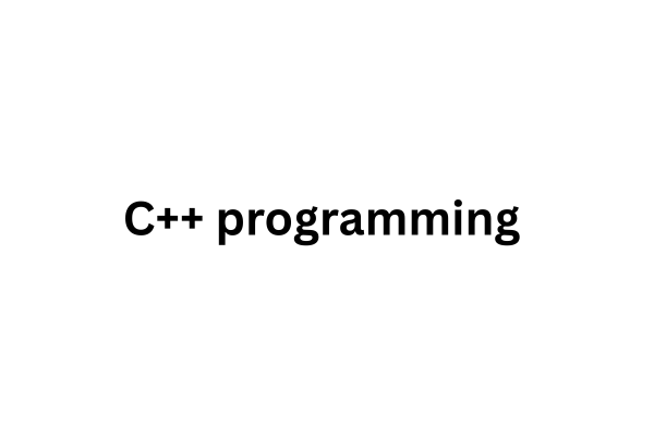 C++ programming  cover