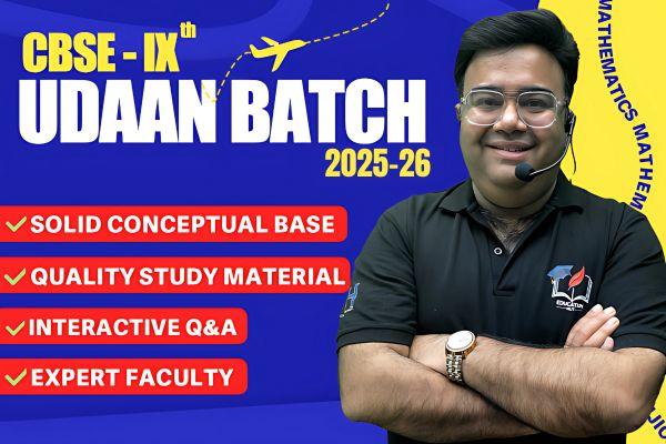 UDAAN CLASS 9 MATHS 2025-26 CBSE cover