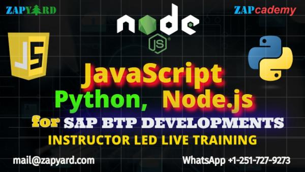 JavaScript, Python & Node.js for SAP ABAP Developers