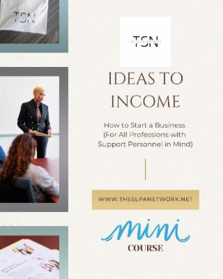 Ideas to Income - MINI course cover