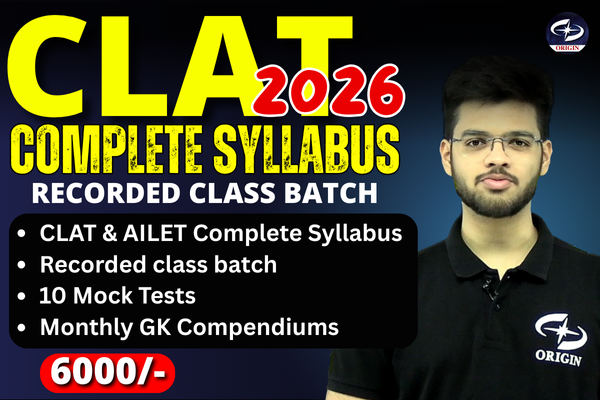 CLAT Complete Syllabus - Recorded Batch cover