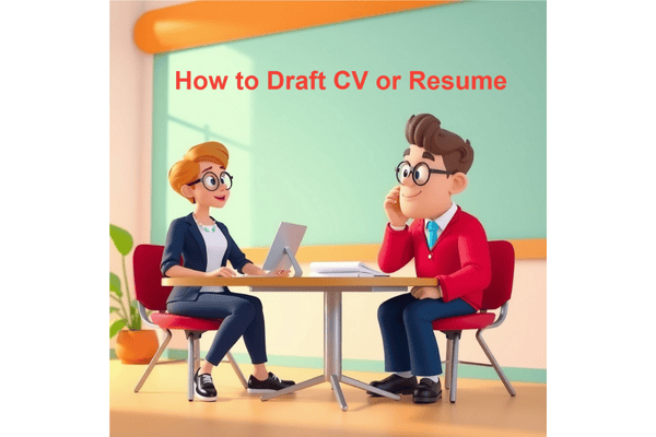 How to prepare a CV~Resume cover