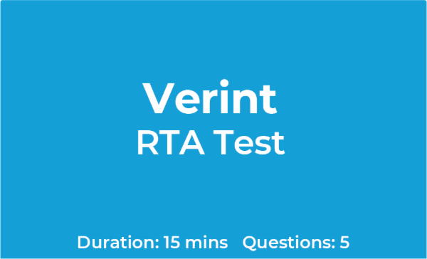 Verint RTA Test (Basic) cover