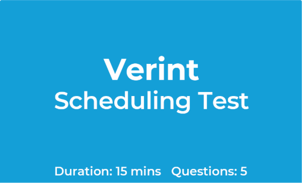 Verint Scheduling Test (Basic) cover