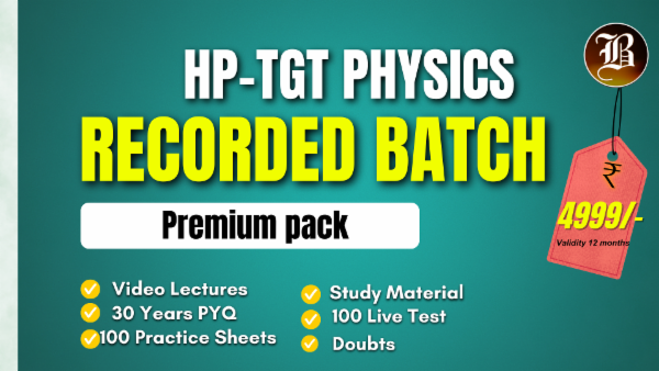 HP TGT Physics Premium Batch