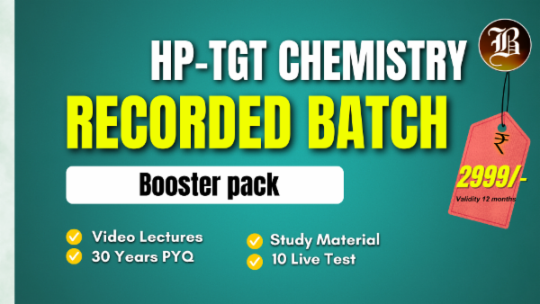 HP TGT Chemistry Booster Batch