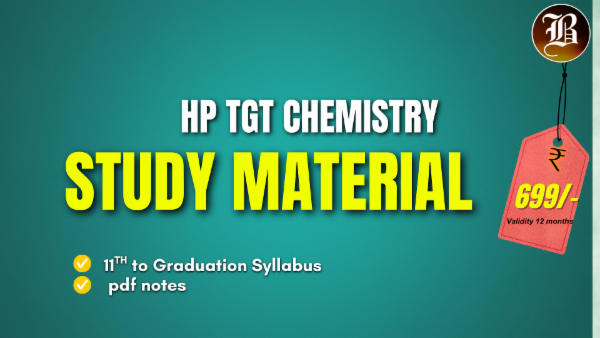 HP TGT CHEMISTRY STUDY MATERIAL cover