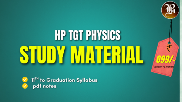 HP TGT PHYSICS STUDY MATERIAL cover