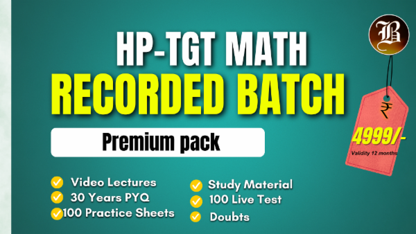 HP TGT Mathematics Premium Batch cover