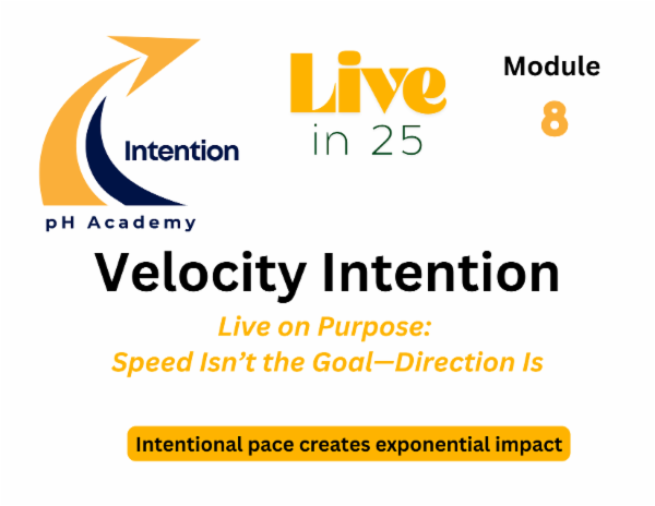 pH A Live in 25 Velocity Intention (Mod 8) cover