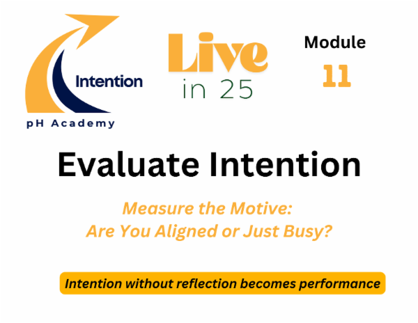 pH A Live in 25 Evaluate Intention (Mod 11) cover