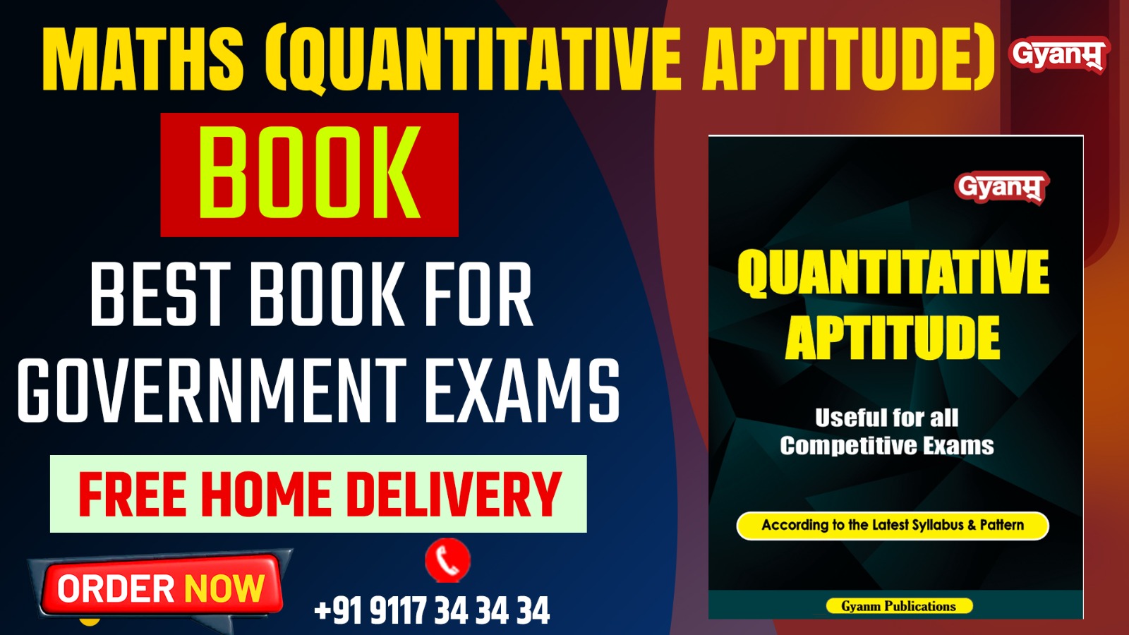 MATHS Book | Quantitative Aptitude | Best Book for Government Exams | Free Delivery cover