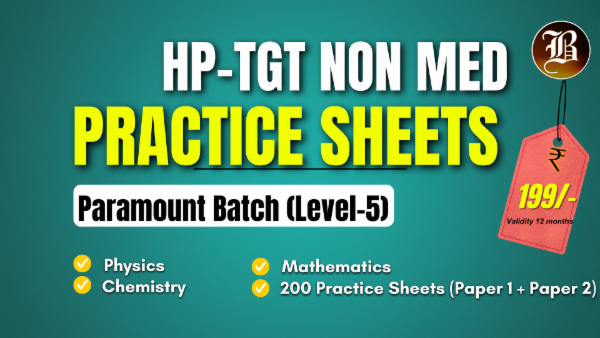 HP TGT NON MEDICAL PARAMOUNT PRACTICE BATCH cover