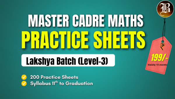 MASTER CADRE MATHEMATICS LAKSHYA BATCH cover