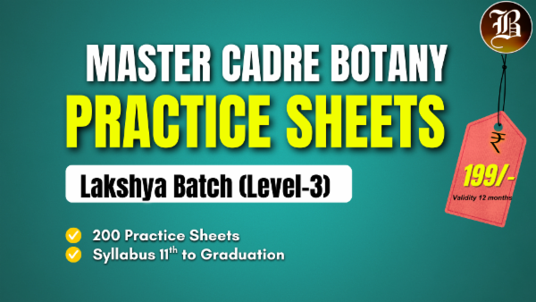 MASTER CADRE BOTANY LAKSHYA PRACTICE BATCH cover
