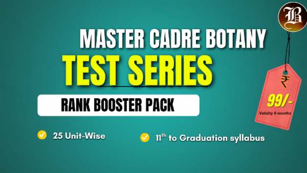 MASTER CADRE BOTANY RANK BOOSTER TEST SERIES cover