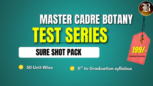 MASTER CADRE BOTANY SURE SHOT TEST SERIES cover
