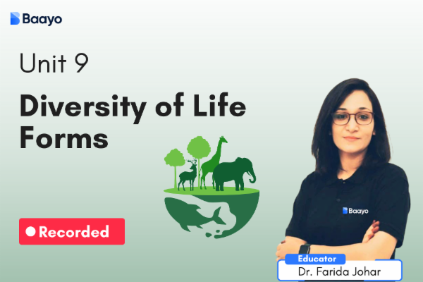 Unit 9 - Diversity Of Life Forms cover