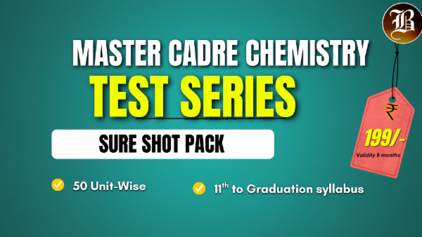 MASTER CADRE CHEMISTRY SURE SHOT TEST SERIES cover