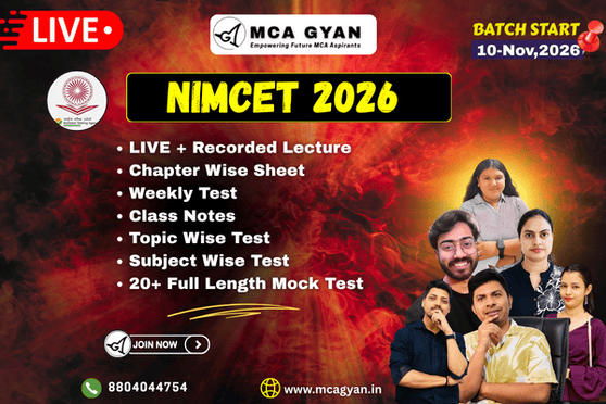 NIMCET 2026 COMPLETE BATCH cover