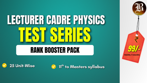 LECTURER CADRE PHYSICS RANK BOOSTER SERIES cover