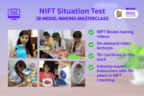 NIFT Situation Test 3D Model Making Masterclass cover