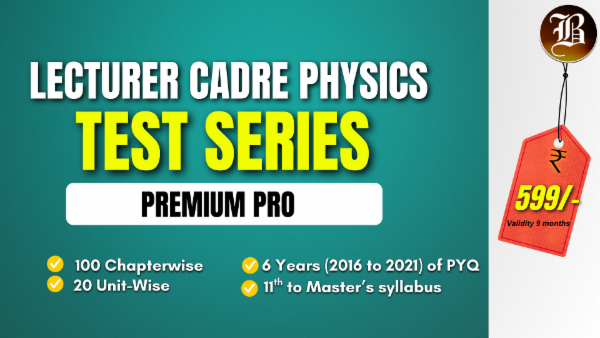 LECTURER CADRE PHYSICS PREMIUM TEST SERIES cover