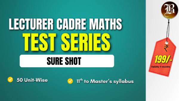 LECTURER CADRE MATHEMATICS SURE SHOT TEST SERIES cover
