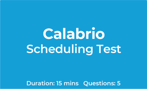 Calabrio Scheduling Test (Basic) cover