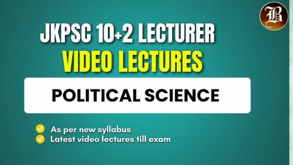 Video Lectures JKPSC 10+2 Lecturer Polity Recorded Batch cover
