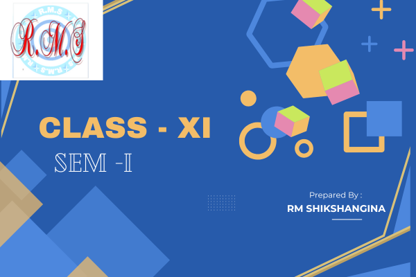 SEMESTER -I MATHEMATICS (CLASS XI) cover