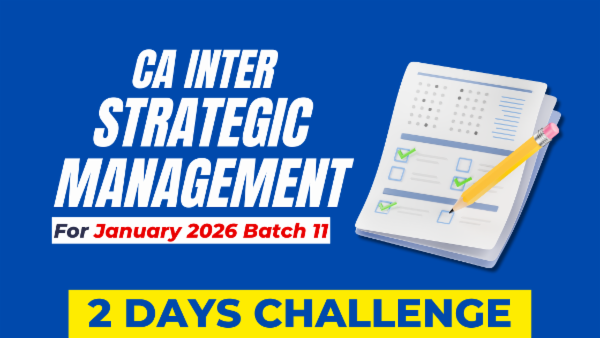 CA Inter SM 2 Days Challenge for January 2026 Batch 11 cover