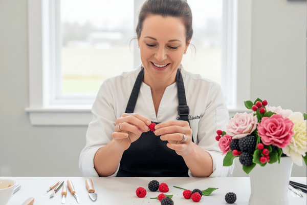 How to Make Filler flowers,buds and berries easily with basic colouring :Gumpaste Series for Wedding Cakes, Flower Arrangements and Decoration cover