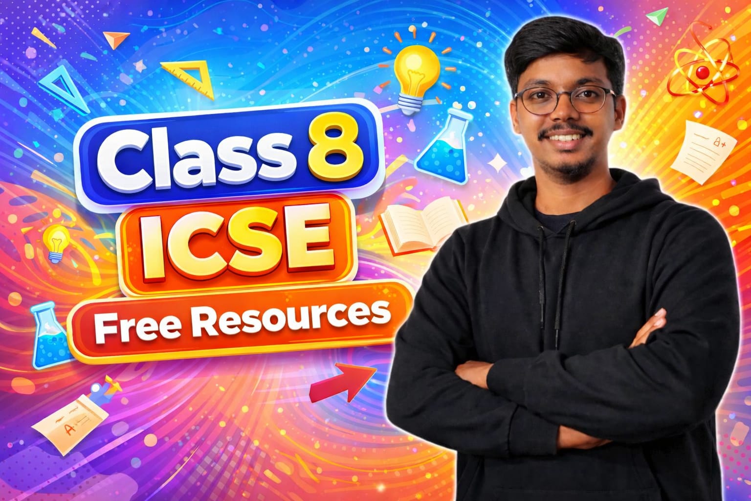 Class 8 ICSE Free Resources cover